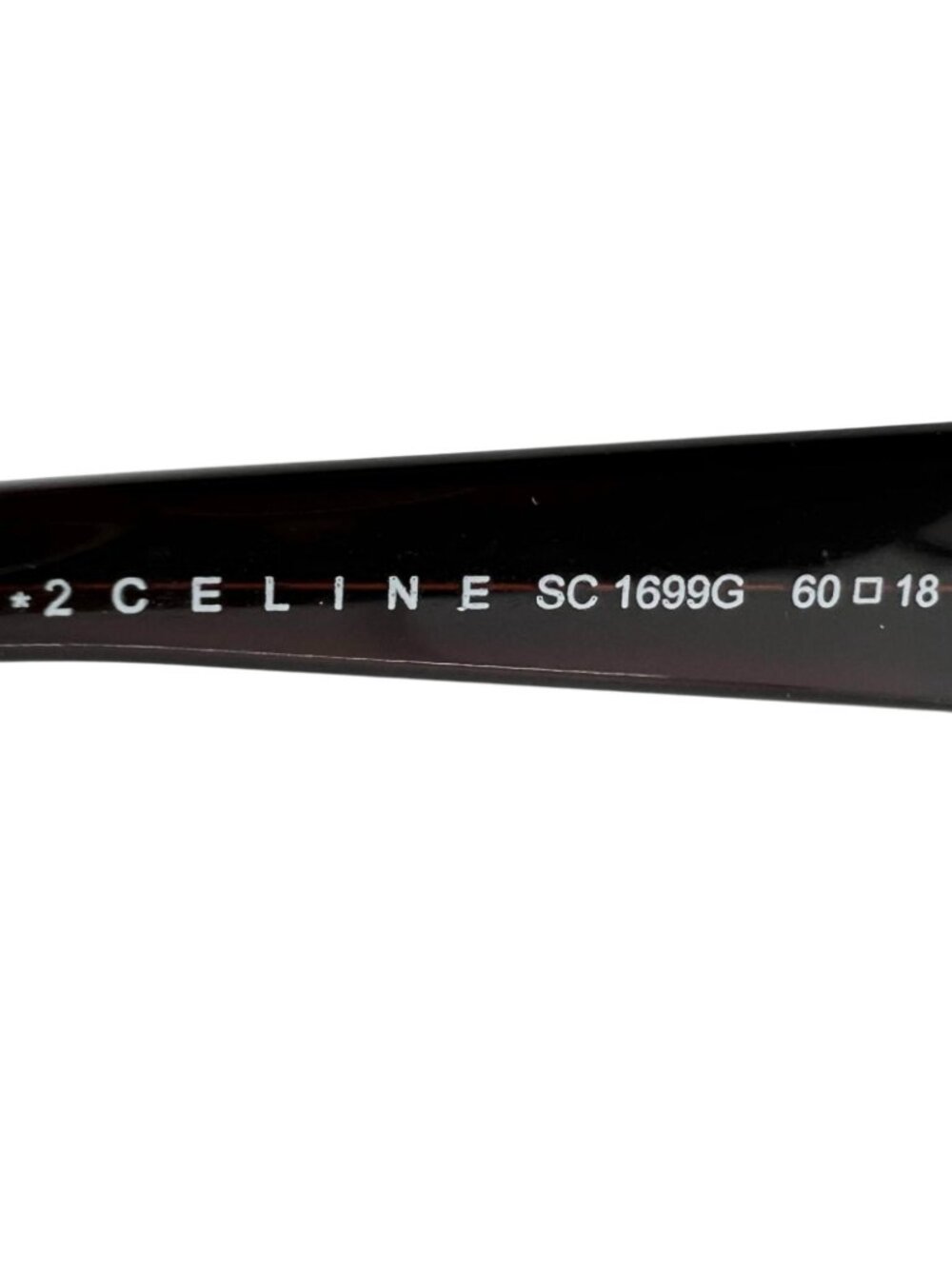 Celine Triomphe Acetate Brown Sunglasses Gold Eyewear - Picture 11 of 12